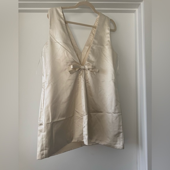 Abercrombie Plunge Bow-Back Mini Dress - Picture 4 of 4